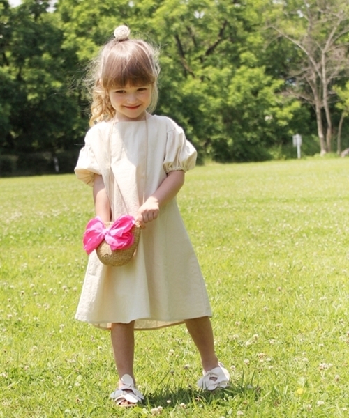 Rora（ローラ）の「ナチューラ ワンピース(2color)（ワンピース・キッズ・レッド/ナチュラル・110cm/100cm/120cm/130cm/140cm/150cm）」の17枚目の写真