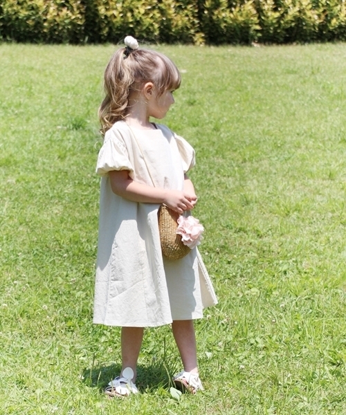 Rora（ローラ）の「ナチューラ ワンピース(2color)（ワンピース・キッズ・レッド/ナチュラル・110cm/100cm/120cm/130cm/140cm/150cm）」の21枚目の写真