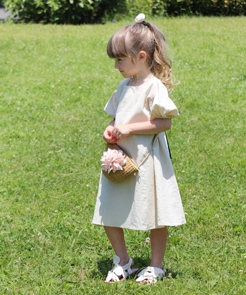 Rora（ローラ）の「ナチューラ ワンピース(2color)（ワンピース・キッズ・レッド/ナチュラル・110cm/100cm/120cm/130cm/140cm/150cm）」の22枚目の写真