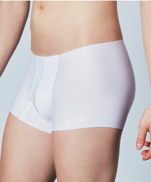 BODY WILD（ボディーワイルド）の「【AIRZ エアーズ】カットオフ ボクサーブリーフ　ショートタイプ（前とじ）（ボクサーパンツ・メンズ・ホワイト/ブラック/ダークグリーン/ネイビー/オレンジ系その他/パープル/レッド/ブルー/カーキ/マスタード・MEDIUM/LARGE/X-LARGE）」の2枚目の写真
