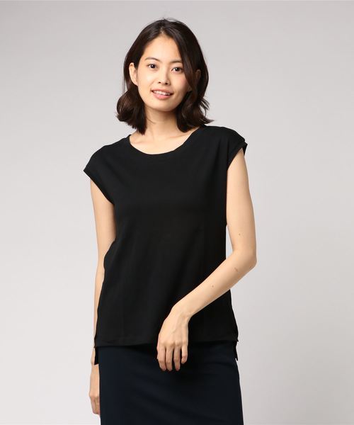 AMERICAN HOLIC（アメリカンホリック）の「・60新彊綿スムースノースリーブボックスTEE（Tシャツ/カットソー・レディース・ブラック/ピンク/その他7・M/L）」の3枚目の写真