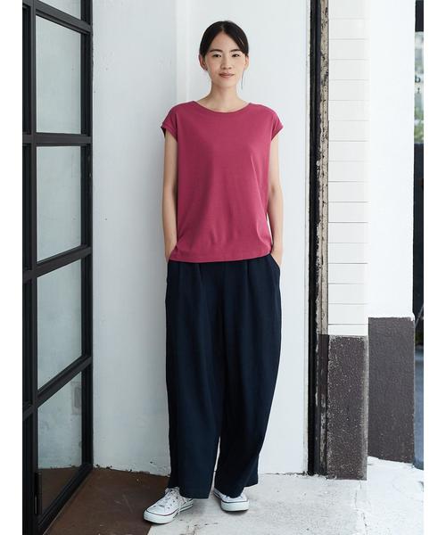 AMERICAN HOLIC（アメリカンホリック）の「・60新彊綿スムースノースリーブボックスTEE（Tシャツ/カットソー・レディース・ブラック/ピンク/その他7・M/L）」の9枚目の写真