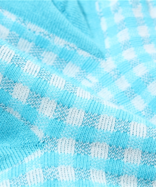 WEGO（ウィゴー）の「WEGO/ギンガムクルーソックス（ソックス/靴下・レディース・ブラック/グリーン/ブルー/ピンク・FREE）」の7枚目の写真