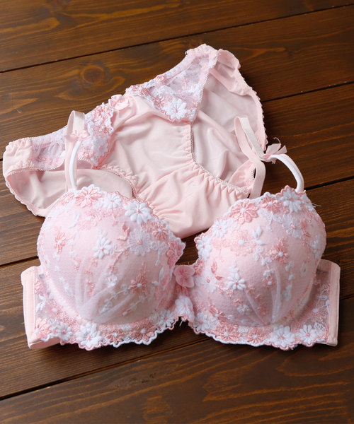 classicalelf（クラシカルエルフ）の「ギュピールレースのブラジャー＆ショーツ（ブラ&ショーツ・レディース・ブルー/ピンク/パープル/ベージュ・B70/B75/B80/C75/A75/D70/D75/D80/C70/C80/A70）」の18枚目の写真