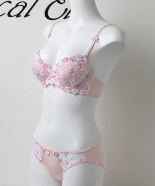 classicalelf（クラシカルエルフ）の「ギュピールレースのブラジャー＆ショーツ（ブラ&ショーツ・レディース・ブルー/ピンク/パープル/ベージュ・B70/B75/B80/C75/A75/D70/D75/D80/C70/C80/A70）」の14枚目の写真