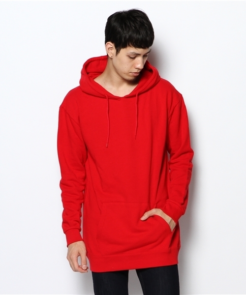 WEGO（ウィゴー）の「WEGO/オーバーサイズプルパーカー（パーカー・メンズ・ブラック/杢グレー/レッド・MEDIUM/LARGE）」の16枚目の写真