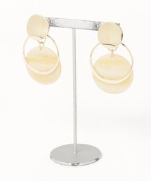 LOWRYS FARM | フープ＊オーバル２ＷＡＹイヤリング　816729(イヤリング)