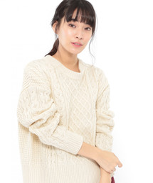 LAKOLE | フィッシャーマンクルーネックニット / LAKOLE(ニット/セーター)