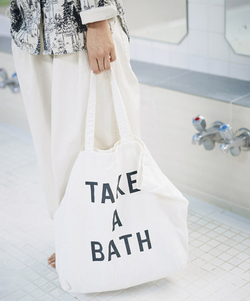 Sunny clouds(サニークラウズ)の「サニークラウズ お風呂バッグ(トートバッグ・レディース・ブラック/オフホワイト・ONE SIZE)」の7枚目の写真