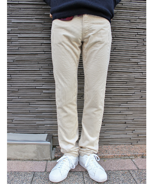 EDIFICE(エディフィス)の「◇ソフトコーデュロイテーパード 5PKパンツ(その他パンツ・メンズ・グリーン/ボルドー/ホワイト系その他/ネイビー・31/28/32/30/29)」の2枚目の写真