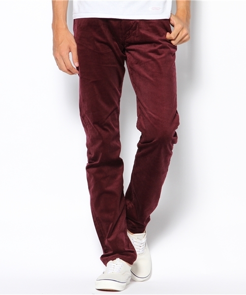 EDIFICE(エディフィス)の「◇ソフトコーデュロイテーパード 5PKパンツ(その他パンツ・メンズ・グリーン/ボルドー/ホワイト系その他/ネイビー・31/28/32/30/29)」の4枚目の写真