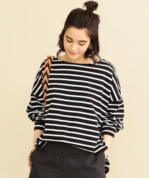 BEAUTY&YOUTH UNITED ARROWS(ビューティーアンドユースユナイテッドアローズ)の「【追加予約】【WEB限定】by ※∴ワイドドロップスリーブカットソー(Tシャツ/カットソー・レディース・ブラック/その他1/その他2/オフホワイト・FREE)」の4枚目の写真