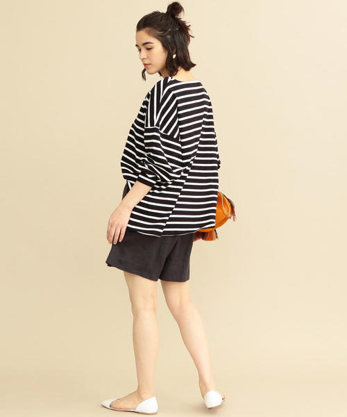 BEAUTY&YOUTH UNITED ARROWS(ビューティーアンドユースユナイテッドアローズ)の「【追加予約】【WEB限定】by ※∴ワイドドロップスリーブカットソー(Tシャツ/カットソー・レディース・ブラック/その他1/その他2/オフホワイト・FREE)」の9枚目の写真