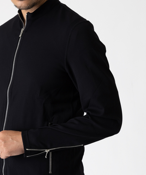 DESIGNWORKS（デザインワークス）の「ナイロントラックジャケット（ブルゾン・メンズ・モカ/ブラック・46/48/50）」の3枚目の写真