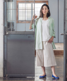 DECOY SINCE 1981 | ◇カタログ掲載◇【麻混シリーズ】ストライプロングシャツ(シャツ/ブラウス)