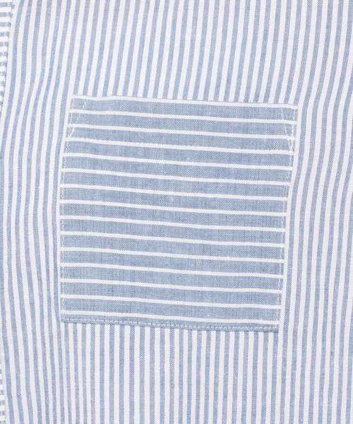 DECOY SINCE 1981（デコイシンスイチキュウハチイチ）の「◇カタログ掲載◇【麻混シリーズ】ストライプロングシャツ（シャツ/ブラウス・レディース・ブルー/グリーン・11号/13号/9号）」の7枚目の写真