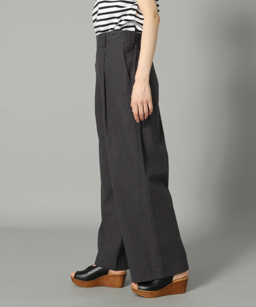 LOWRYS FARM（ローリーズファーム）の「アサコンワイドパンツ　826141（その他パンツ・レディース・ブラック/ブラウン/カーキ/アイボリー/ブラウン系その他/グレイッシュベージュ・MEDIUM/LARGE）」の11枚目の写真