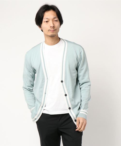 CRAFT STANDARD BOUTIQUE(クラフトスタンダードブティック)の「ハイツイストラインニットカ-ディガン ☆○(カーディガン/ボレロ・メンズ・ネイビー/サックスブルー/ベージュ・M/L)」の8枚目の写真