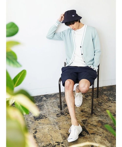 CRAFT STANDARD BOUTIQUE(クラフトスタンダードブティック)の「ハイツイストラインニットカ-ディガン ☆○(カーディガン/ボレロ・メンズ・ネイビー/サックスブルー/ベージュ・M/L)」の10枚目の写真