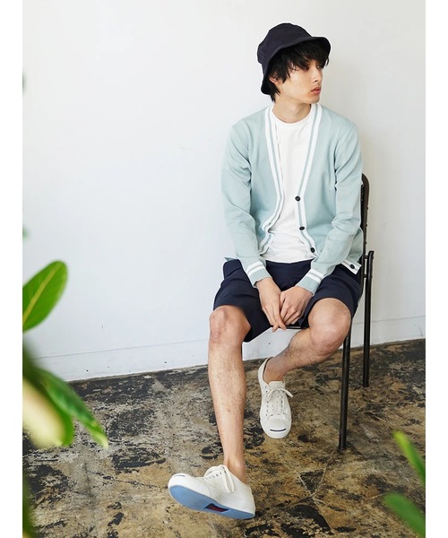 CRAFT STANDARD BOUTIQUE(クラフトスタンダードブティック)の「ハイツイストラインニットカ-ディガン ☆○(カーディガン/ボレロ・メンズ・ネイビー/サックスブルー/ベージュ・M/L)」の11枚目の写真