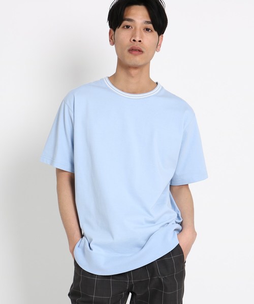 Web 一部店舗限定 ラインリブtシャツ
