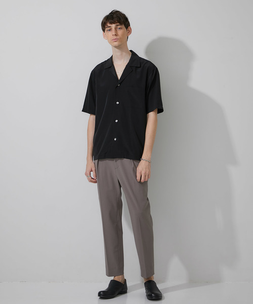 STUDIOUS（ステュディオス）の「【STUDIOUS】サマーフォルムテーパードスラックス（スラックス・メンズ・ブラック/グレイッシュベージュ・1/2/3）」の9枚目の写真