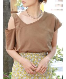 Ungrid | アシメデザインショルダーTee(Tシャツ/カットソー)