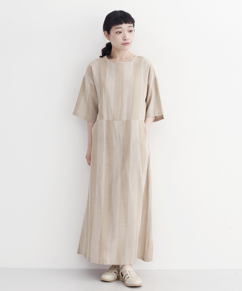 Merlot Ikyu メルローイキュウ の ストライプ切り替えワンピース3146 ワンピース Wear Merlot Ikyu メルローイキュウ の ストライプ切り替えワンピース3146 ワンピース Wear