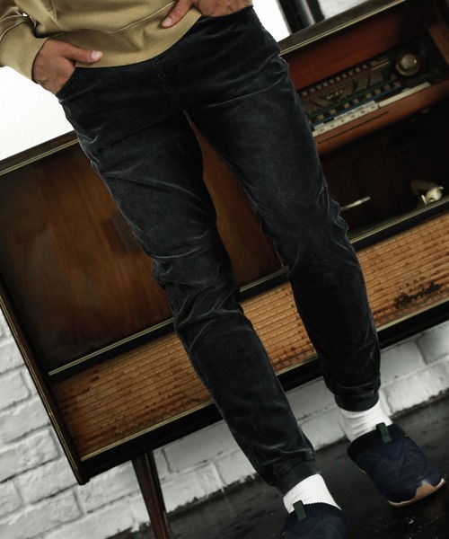 BAYFLOW（ベイフロー）の「TCコーデュロイリブパンツ（その他パンツ・メンズ・オフホワイト/チャコールグレー/ベージュ/ライトブルー・SMALL/MEDIUM/LARGE）」の3枚目の写真