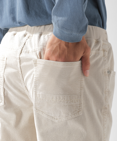 BAYFLOW（ベイフロー）の「TCコーデュロイリブパンツ（その他パンツ・メンズ・オフホワイト/チャコールグレー/ベージュ/ライトブルー・SMALL/MEDIUM/LARGE）」の18枚目の写真