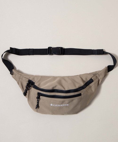CONVERSE（コンバース）の「∴WEGO/CONVERSE 別注ロゴウエストバッグ（ショルダーバッグ・メンズ・ワイン/カーキ/ベージュ/ブルー系その他/ブラック/ライトピンク/ライトパープル・FREE）」の13枚目の写真