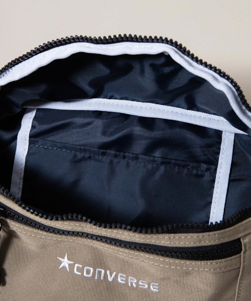 CONVERSE（コンバース）の「∴WEGO/CONVERSE 別注ロゴウエストバッグ（ショルダーバッグ・メンズ・ワイン/カーキ/ベージュ/ブルー系その他/ブラック/ライトピンク/ライトパープル・FREE）」の19枚目の写真