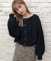 one after another NICE CLAUP | ケーブルニットカーディガン(カーディガン/ボレロ)