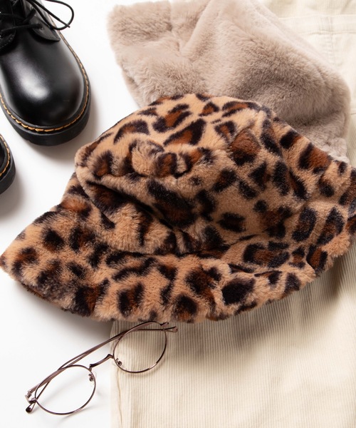 WEGO（ウィゴー）の「WEGO/ファーバケットハット（ハット・レディース・ベージュ/その他1/その他2/その他3/ブラック/その他4・FREE）」の3枚目の写真