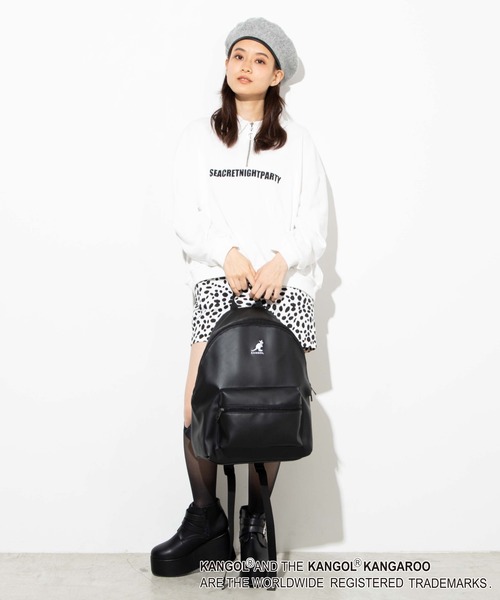 KANGOL（カンゴール）の「∴WEGO/KANGOL別注フェイクレザーデイパック/リュック（バックパック/リュック・メンズ・その他2/その他1・FREE）」の5枚目の写真