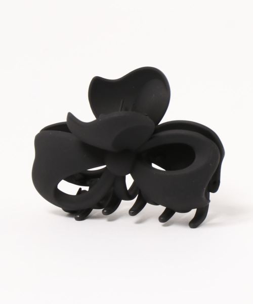 Fun & Daily（ファンアンドデイリー）の「F&D : マットカラーリボンヘアクリップ（バレッタ/ヘアクリップ・レディース・ブラック/ネイビー/グレー/ピンク/グリーン/ワインレッド・FREE）」の8枚目の写真