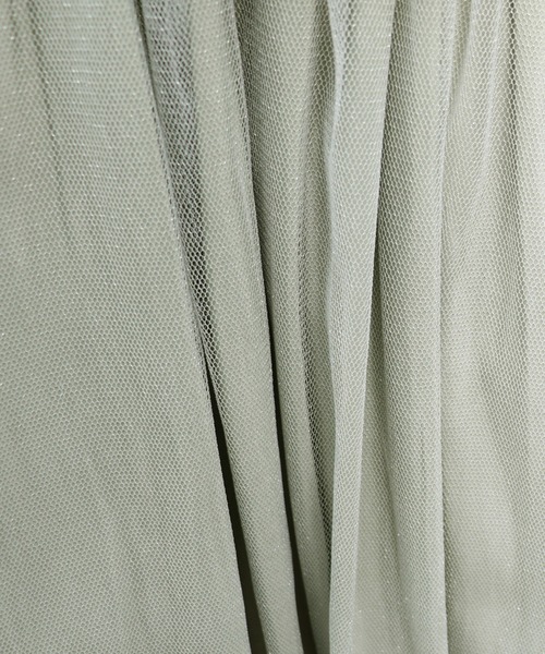 PairPair（ペアペア）の「チュール×シャイニー２WAYスカート（スカート・レディース・ベージュ/ライトグリーン/モカ・FREE）」の12枚目の写真