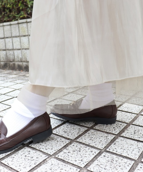 PairPair（ペアペア）の「チュール×シャイニー２WAYスカート（スカート・レディース・ベージュ/ライトグリーン/モカ・FREE）」の21枚目の写真