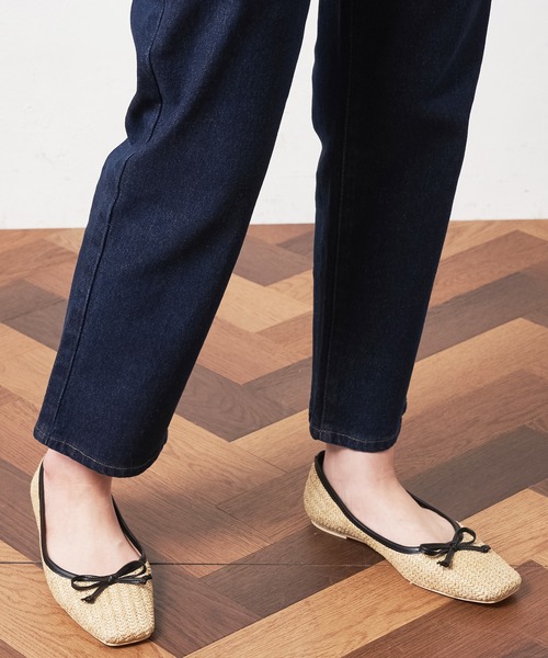 natural couture（ナチュラルクチュール）の「スクエアトゥバレエシューズ（バレエシューズ・レディース・アニマル/ピンクゴールド/ベージュ・SMALL/LARGE/MEDIUM）」の2枚目の写真