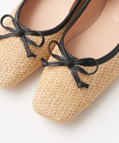 natural couture（ナチュラルクチュール）の「スクエアトゥバレエシューズ（バレエシューズ・レディース・アニマル/ピンクゴールド/ベージュ・SMALL/LARGE/MEDIUM）」の19枚目の写真