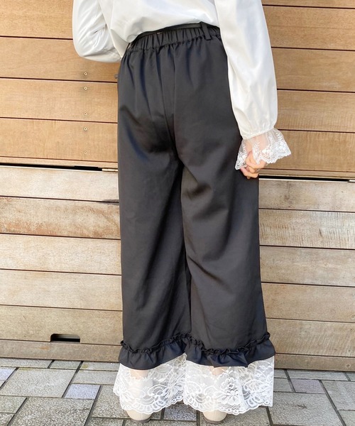 apres jour(アプレジュール)の「裾レースギャザーパンツ【ZOZOTOWN限定アイテム】(その他パンツ・レディース・ブラック/モカ/アイボリー・フリー)」の14枚目の写真