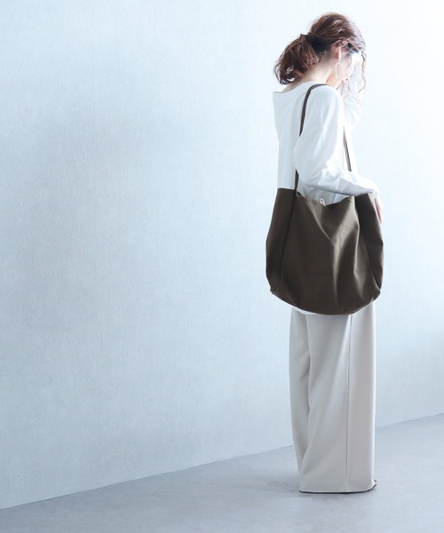 reca（レカ）の「ビッグトートバック（トートバッグ・レディース・ホワイト/ブラック/ベージュ/カーキ・FREE）」の15枚目の写真