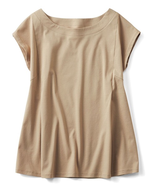 Live in comfort(リブインコンフォート)の「リブ イン コンフォート 抗菌防臭加工がうれしい シルケットコットンのシンプルTシャツ(Tシャツ/カットソー・レディース・ホワイト/ブラック/ベージュ/オレンジ系その他/グリーン系その他・SMALL/MEDIUM/LARGE/X-LARGE/XX-LARGE/XXX-LARGE)」の7枚目の写真