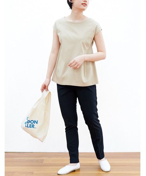 Live in comfort(リブインコンフォート)の「リブ イン コンフォート 抗菌防臭加工がうれしい シルケットコットンのシンプルTシャツ(Tシャツ/カットソー・レディース・ホワイト/ブラック/ベージュ/オレンジ系その他/グリーン系その他・SMALL/MEDIUM/LARGE/X-LARGE/XX-LARGE/XXX-LARGE)」の20枚目の写真