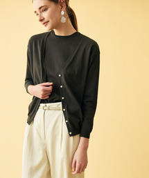 ハイゲージコットン Vネックカーディガン