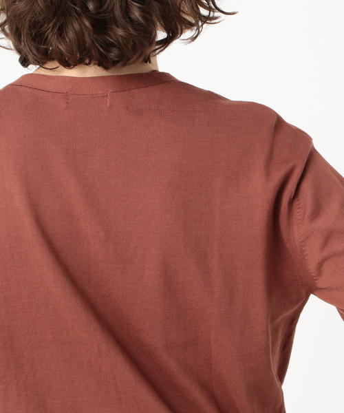 TOMORROWLAND （トゥモローランド）の「ハイゲージコットン Vネックカーディガン（カーディガン/ボレロ・レディース・グレー/ダークブラウン/ライトベージュ・S/L）」の10枚目の写真