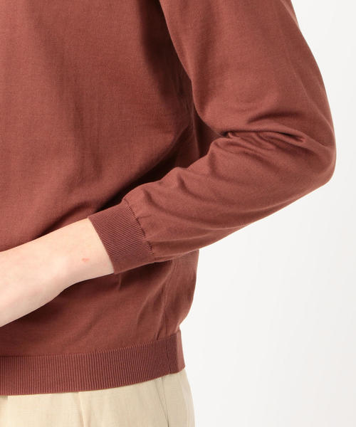 TOMORROWLAND （トゥモローランド）の「ハイゲージコットン Vネックカーディガン（カーディガン/ボレロ・レディース・グレー/ダークブラウン/ライトベージュ・S/L）」の9枚目の写真