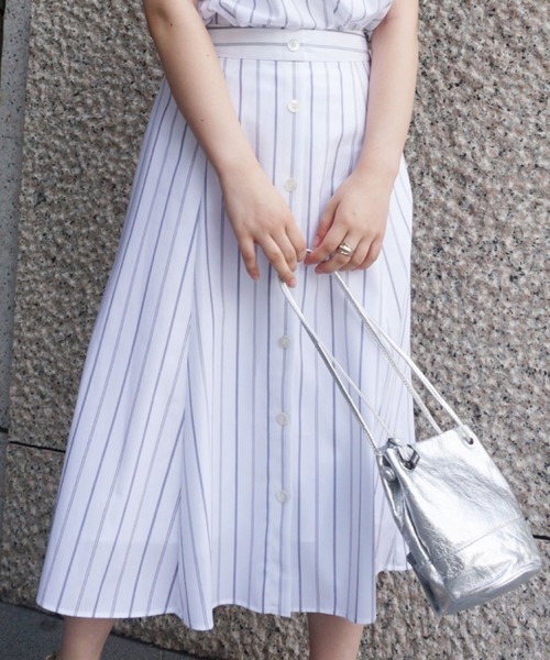 NOLLEY'S（ノーリーズ）の「ストライプセットアップスカート