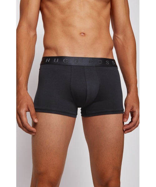BOSS(ボス)の「ストレッチコットン レギュラーライズ トランクス(ボクサーパンツ・メンズ・ブラック/ホワイト・S/M/L/XL/XXL)」の5枚目の写真