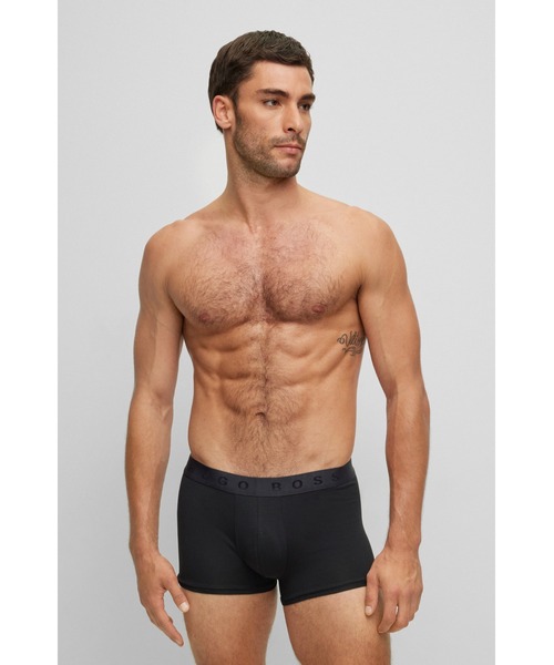 BOSS(ボス)の「ストレッチコットン レギュラーライズ トランクス(ボクサーパンツ・メンズ・ブラック/ホワイト・S/M/L/XL/XXL)」の10枚目の写真